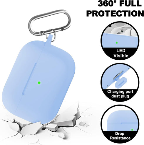 MOLOPPO 2 2nd/1st for AirPods Pro Case Cover, Compatible with AirPods Pro Generation Case Cover Accessories