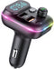 VR Robot Upgraded Bluetooth FM Transmitter for Car, Wireless Bluetooth 5.0 Adapter with Dual USB Ports, 20W PD+QC3.0