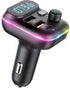 VR Robot Upgraded Bluetooth FM Transmitter for Car, Wireless Bluetooth 5.0 Adapter with Dual USB Ports, 20W PD+QC3.0