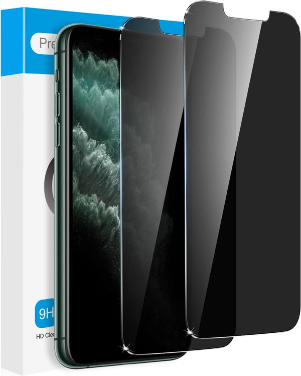 MICHETT CTREEY Anti-Scratch Tempered Glass Screen Protector for iPhone XS Max 2018 (16.5 inch, Black)