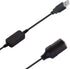 AJDPOI 12V (0.98FT/0.3M) USB A Male to Car Cigarette Lighter Socket Female Step Up Cable Inverter Converter