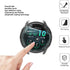 Smartwatch Screen Protector for Garmin Forerunner 265S, TPU Soft Frame Cover (Transparent/Transparent Black)