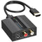HDMI ARC Adapter 4K60Hz HDMI ARC Audio Extractor with 3.5mm and L