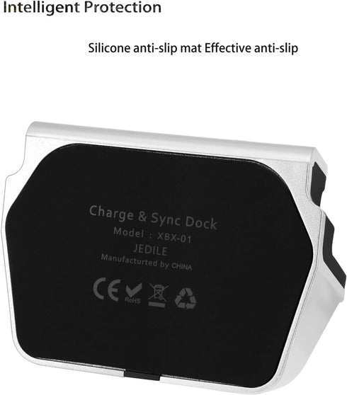 BENACES Type-C Charger Dock, Non-Slip Vertical Silver USB-C Charging Stand for iPhone 15, Samsung Galaxy S8, Note8, LG