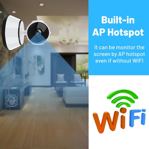 Indoor Surveillance Camera, 24/7 Alert V380 PRO for Baby, Night Vision, Secure Local & Cloud Storage