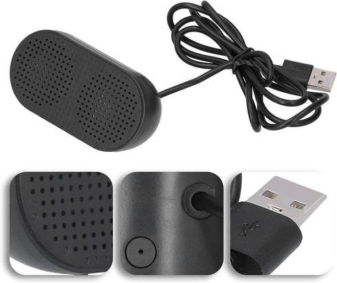 GLOGLOW USB Computer Speaker, Small Laptop Speaker for Home Office Music, Outdoor Use