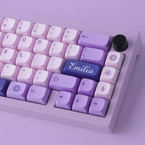 Hyekit PBT Keycaps, 132 Keycaps Cherry Profile Botanical Keycap for Cherry MX Mechanical Keyboards (Witch Emilia)