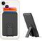 Senose Silicone Phone Card Holder, Stick on Credit Card Holder with Stand for Back of Phone, Anti Slip Compatible with