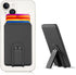 Senose Silicone Phone Card Holder, Stick on Credit Card Holder with Stand for Back of Phone, Anti Slip Compatible with