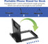 Ymapinc 4 Pcs Foldable Cell Phone Holder for Desk, Adjustable Desk Cell Phone Stand, Universal Mobilephone Stand