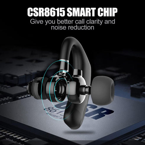 Wireless Earbuds,25 Hours Talktime Wireless Mono Bluetooth Headset with HD Microphone CVC8.0 Bluetooth Headphone Noise Reduction 270 ° Rotatable for Working/Driving
