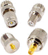onelinkmore 20 Type Set UHF PL259 SO239 Mini UHF Adapter Kits UHF to SMA/BNC/MCX/FME/F/TNC/Mini UHF RF Coaxial Adapter