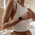 Ouwegaga Elastic Band Compatible with Fitbit Sense/Fitbit Versa 3/4, Adjustable Sport Stretchy Nylon Solo Loop