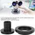 Zyyini Microscope Lens Adapter, Aluminium Alloy Black 23.2mm T-Mount for Nikon F-Mount SLR Camera, Biological Microscope