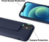LAUDTEC Silicone Kickstand Case for iPhone 11, Vertical and Horizontal Stand, Soft Liquid Silicone, Blue