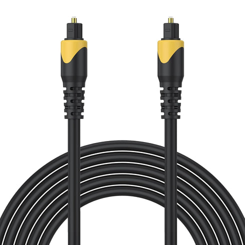 1M/3.3FT Amzpas Optical Cable, Gold-Plated Digital Toslink Cable, SPDIF Cord Extension, Plug Fiber Optic Cord