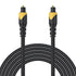 2M/6.6FT Amzpas Optical Cable, Gold-Plated Digital Toslink Cable, SPDIF Cord Extension, Plug Fiber Optic Cord