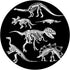 T-Rex Skeleton Dino Bones Paleontologist Fossil Dinosaur PopSockets Swappable PopGrip