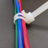 Superun Releasable Zip Ties - 8 Inch, 50 Lbs Tensile Strength, Pack of 100 Reusable Cable Ties in White