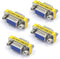 VCE VGA Adapter Female to Female SVGA Coupler - HD15 Mini Gender Changer VGA Cable Extender, 4-Pack