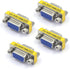 VCE VGA Adapter Female to Female SVGA Coupler - HD15 Mini Gender Changer VGA Cable Extender, 4-Pack
