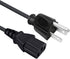 3 Prong Power Cord Replacement for Viewsonic PJ452 PJD5155, 8ft C13 AC Cable