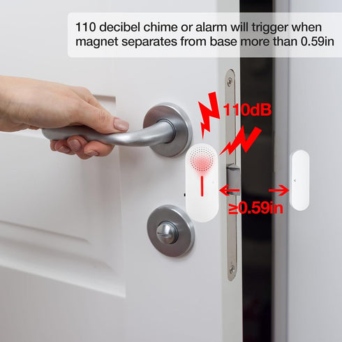 Door Window Alarm, 110DB for Kids Safety, Wireless Sensor Burglar Alarm for Home (5PCS)