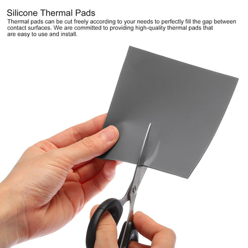MECCANIXITY Thermal Pad, 2 Pack 4.0W/m.K Insulated Heat Resistant Silicone Cooling Pads 40x40x1mm for Laptop Radiator,