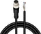 M8 5 Pin Male Socket Panel Aviation Wire, 8mm Shielded Circular Sensor Connector Cable, Outdoor Waterproof IP67