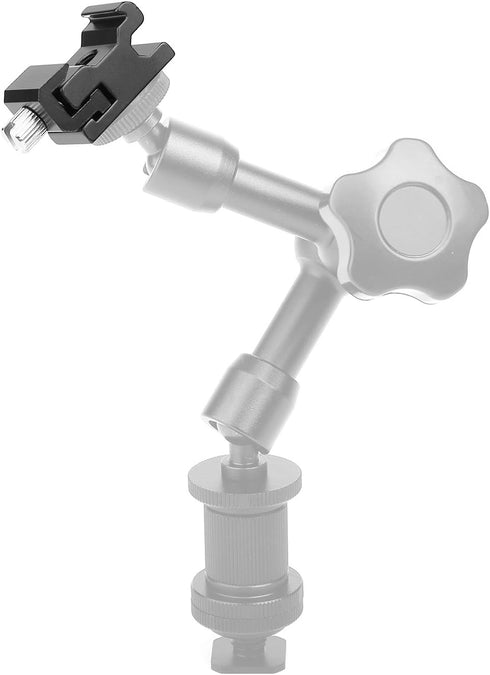 Chromlives Cold Shoe Mount Hot Shoe Mount Adapter, 1/4'' Hot Shoe Flash Shoe Mount, Combo 4 Pack
