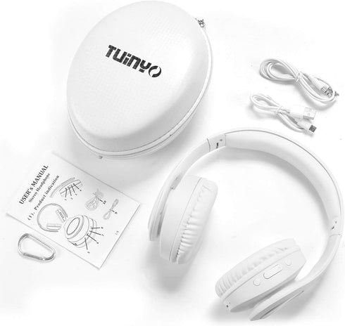 TUINYO Bluetooth Headphones Wireless, Over Ear Stereo Headset with 40H Playtime