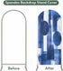 Jnbasdffb 6.6 Geometric Blue Wedding Arch Cover, Stretchy Spandex Arch Backdrop Stand Covers FT, Simple Abstract Modern