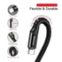 Baseus 100W Retractable USB Type C Cable, Nylon Braided Fast Charger for iPhone 15, Galaxy S24, Note 20 (3.3ft)