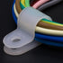 200 Pcs White Nylon R-Type Cable Clamps 3/16" Plastic Wire Clips Fasteners for Wire Management