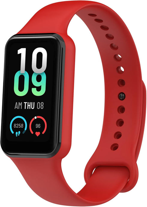 Chofit Bands for Amazfit Band 7, Soft TPU Sport Strap, Replacement Wristband for Women Men, 6-Pack