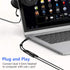 USB C Microphone Adapter, USB C to 3.5mm Combo Hi Fi Audio & Mic Jack Splitter, Compatible with iPhone 15 Pro Max/15