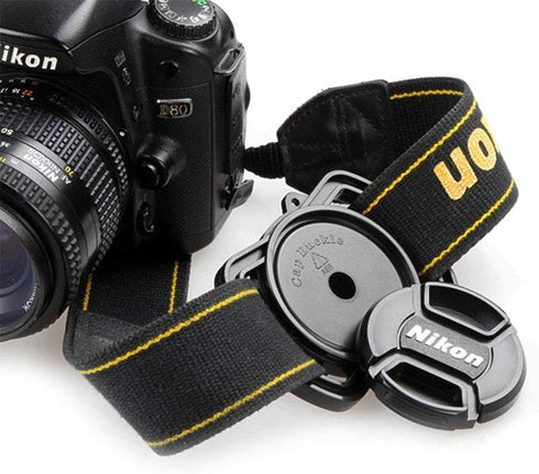 2pcs Camera Lens Cap Holder Keeper Buckle for Canon Nikon Sony Lens Cap 52mm 67mm 58mm