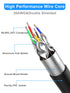 8 50 26AWG 40Gbps 2000Mhz RJ45 Dacrown Cat Ethernet Cable ft Shielded, Indoor&Outdoor, Heavy Duty High Speed Direct