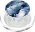 Trendy Blue and White Designs Elegant Blue and White MarbleLike Marble-Effect Blue PopSockets PopGrip for MagSafe