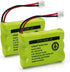 27910 Cordless Phone Battery for Motorola SD-7501, MD7161, AT&T, Ni-MH 3.6V (Pack of 2)