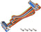 uxcell IDC Rainbow Wire Flat Ribbon Cable - DB15 Male to DB15 Female Connector, 2.54mm Pitch, 19.7inch Length