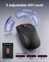 wegear WL500 2.4G 6 Rechargeable Silent Wireless Mouse, Quiet Click, USB Cordless Computer Mouse with Buttons