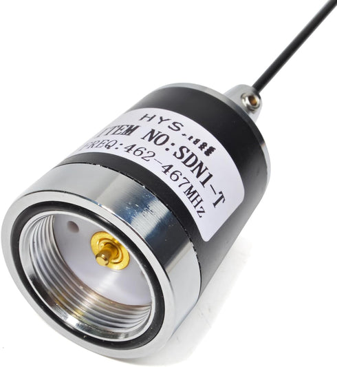 HYS 17.7inchs 462-467Mhz 460-470Mhz Long Range Pretuned Low-Profile UHF Whip NMO Antenna for Midland Motorola GMRS
