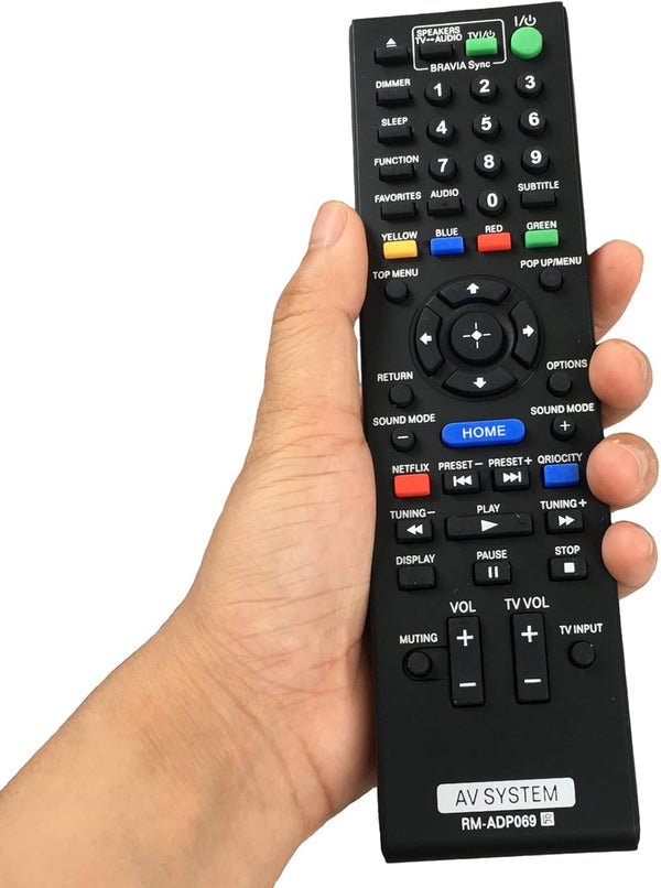 Blu-Ray Disc Player/AV Home Theater Remote RM-ADP069, Compatible with Sony HBD-E580, BDV-N790W, and More