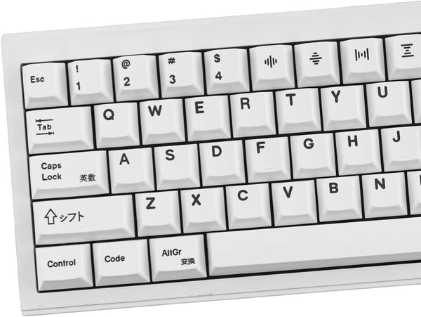 Gliging 135 Keys PBT Keycaps Cherry Profile DYE-Sub, White Theme Minimalist Style for Mechanical Keyboards