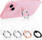 Cell Phone Ring Holder, Transparent 360° Rotation Finger Ring Stand, Clear Kickstand for Phones and Tablets
