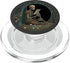 PopSockets PopGrip for MagSafe - Librarian Skeleton Gothic Goth Book Reading Lover