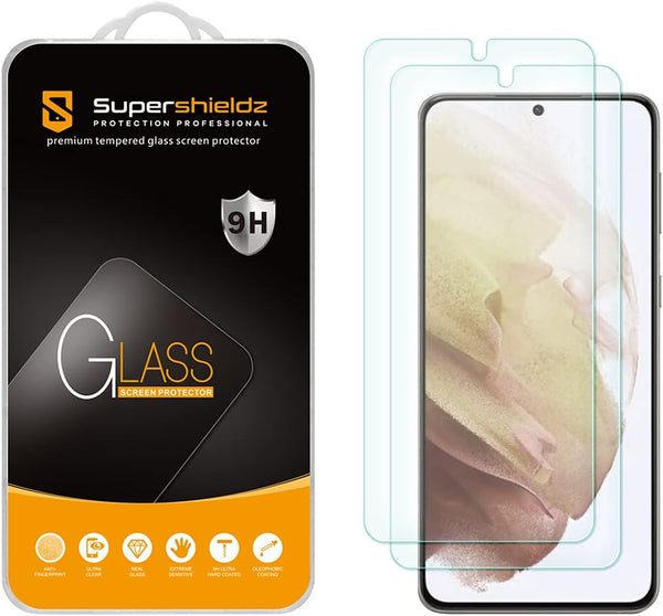 Supershieldz Tempered Glass Screen Protector for Samsung Galaxy S21 FE 5G (2 Pack), Anti Scratch, Bubble Free