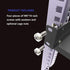 JINGCHENGMEI 1U 10"(254mm) 19-Inch Cabinet(1U10V) Disassembled Vented Cantilever Server Rack Mount Shelf Depth