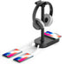 COZOO Headphone Stand with Fast Wireless Charging Pad and 2 USB Charging Ports for Gaming, DJ Accessories